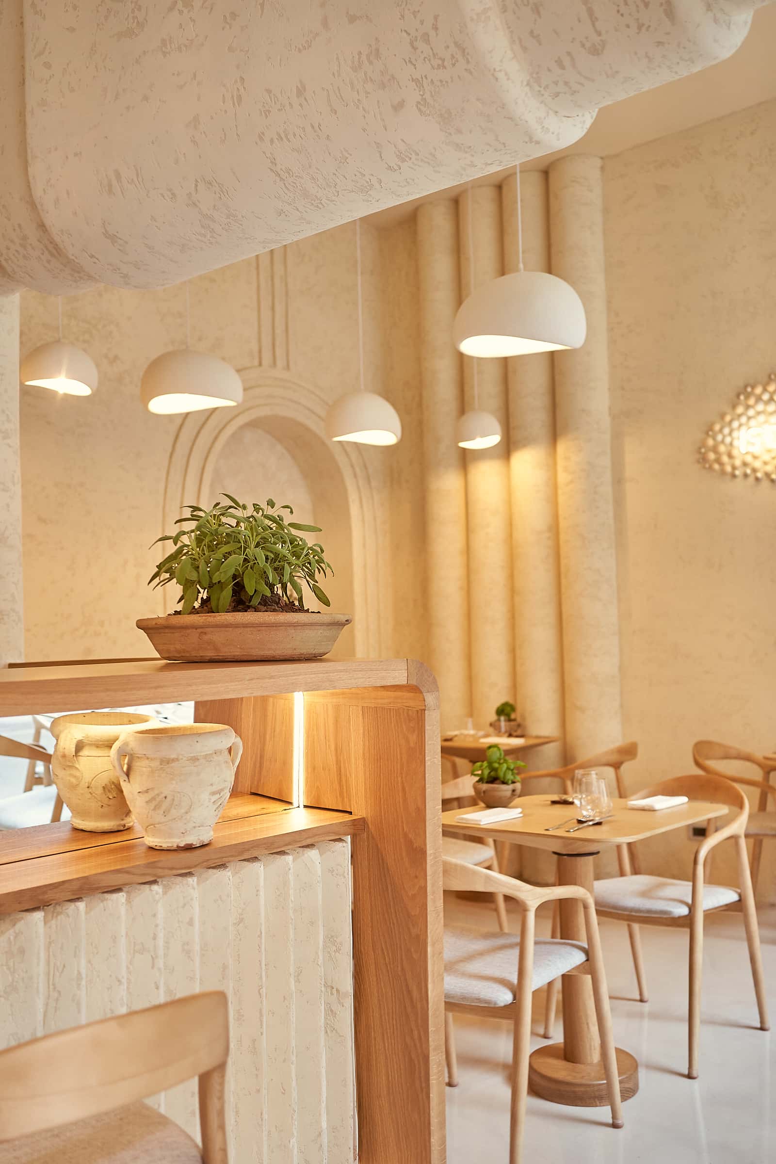 Interior of restaurant